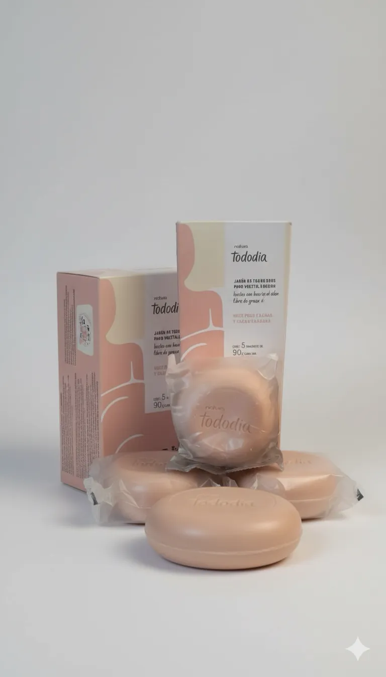 Natura Tododia - Jabón de Tocado Puro Vegetal (Nuez Pecán y Cacao)